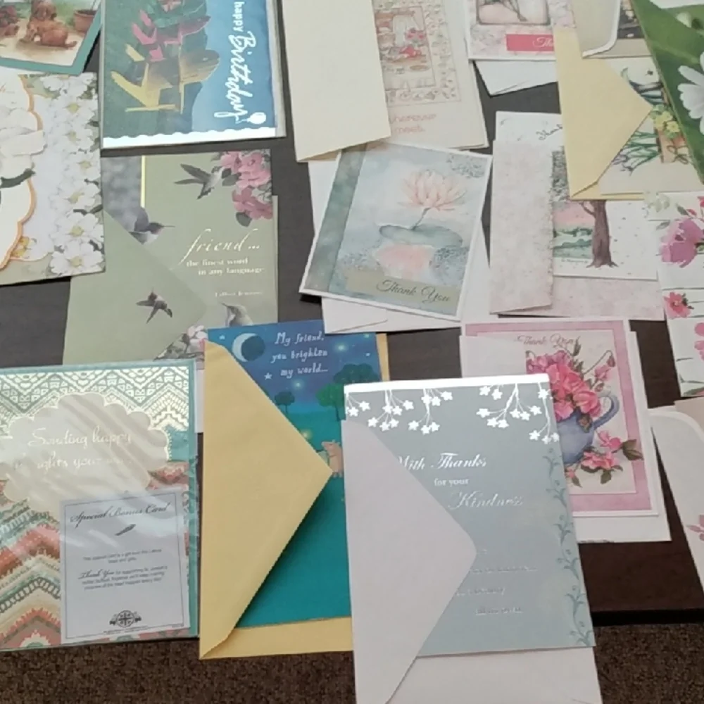Bundle 30 Assorted Greeting Cards with Matching Envelopes For Various Occasions